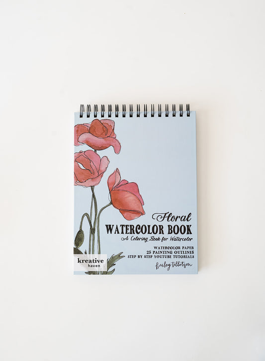 floral watercolor book