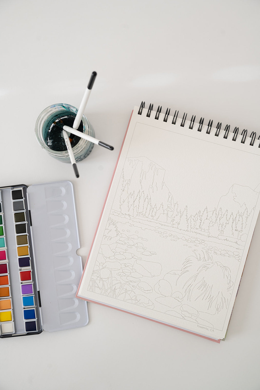 national parks watercolor book