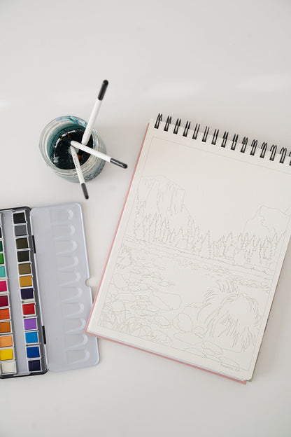 national parks watercolor book