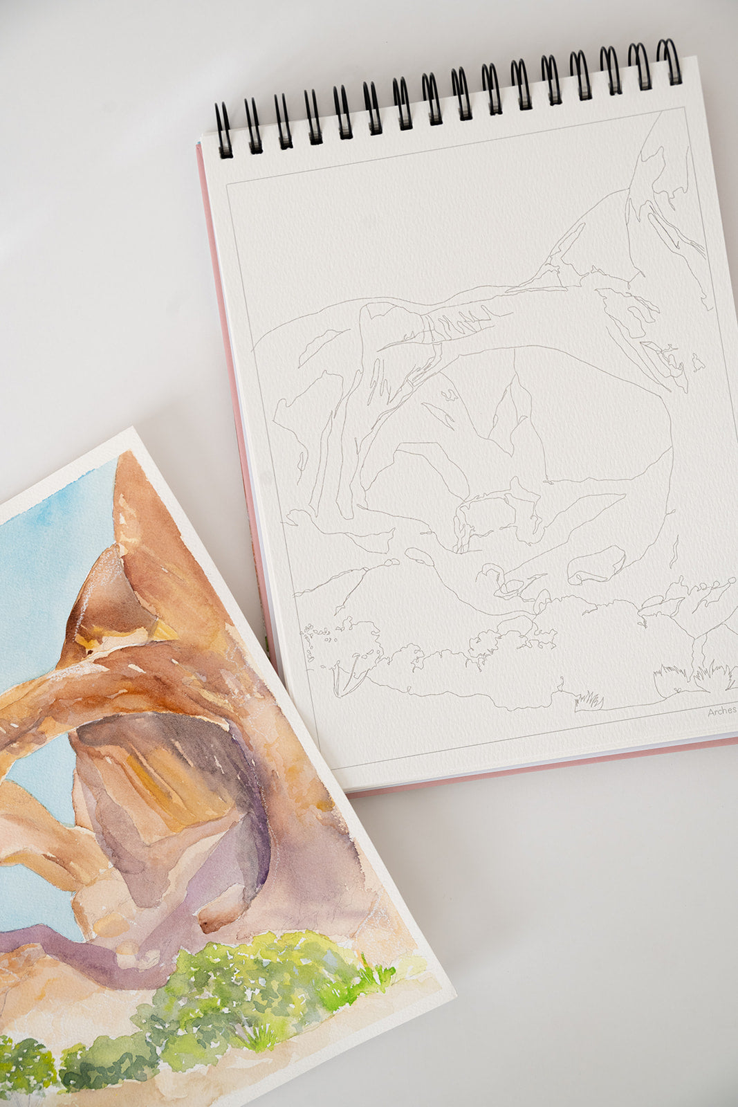 national parks watercolor book
